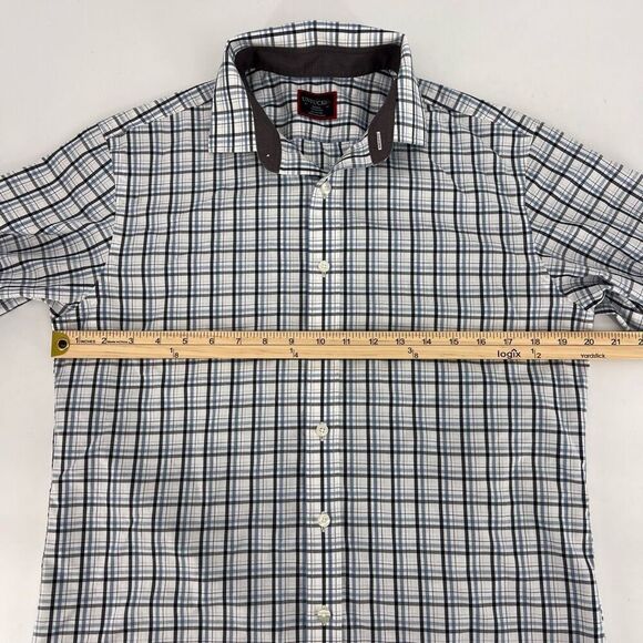 UNTUCKit Shirt Men's Small Blue Plaid Button Up Slim Fit Preppy Casual Men - Picture 6 of 10